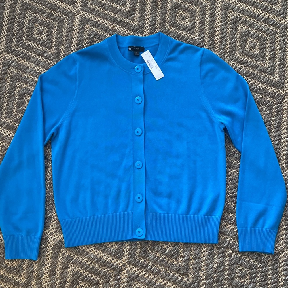 J.CREW Cardigan sweater in cotton crepe